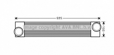 AVA QUALITY COOLING bw4346 -  Интеркулер